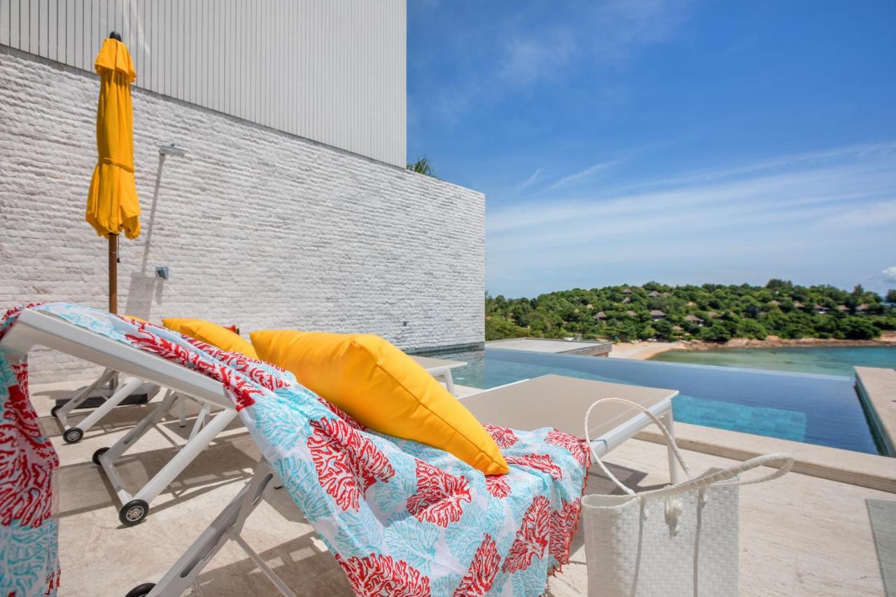 Bayside Luxury Villas: Beachfront Retreat with Sea Views Choeng Mon Exterior photo