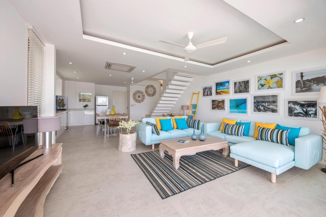 Bayside Luxury Villas: Beachfront Retreat with Sea Views Choeng Mon Exterior photo