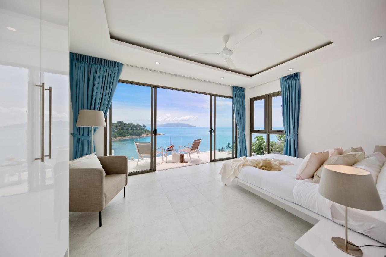 Bayside Luxury Villas: Beachfront Retreat with Sea Views Choeng Mon Exterior photo