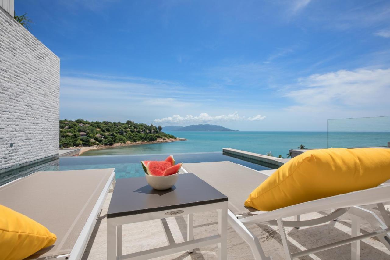 Bayside Luxury Villas: Beachfront Retreat with Sea Views Choeng Mon Exterior photo