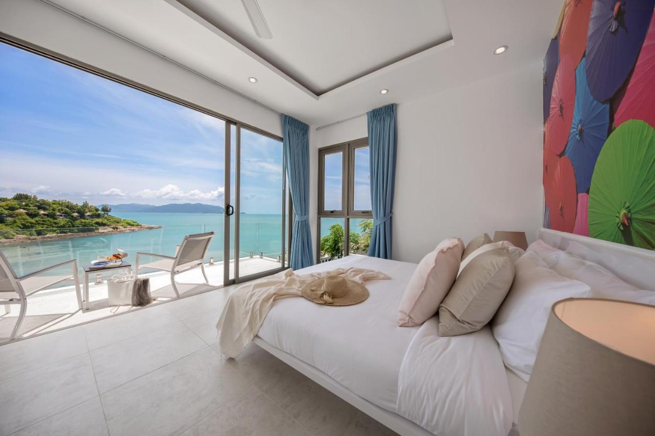 Bayside Luxury Villas: Beachfront Retreat with Sea Views Choeng Mon Exterior photo