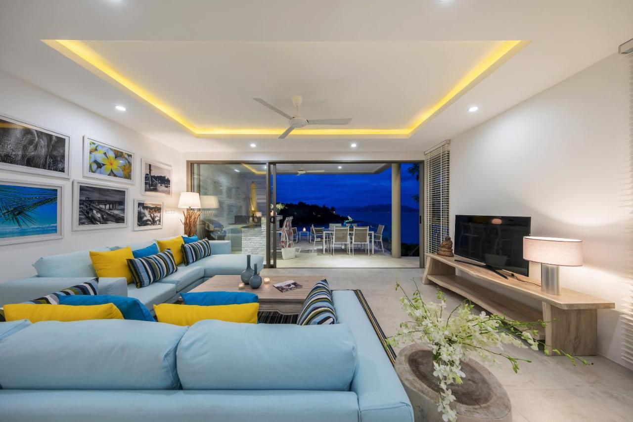 Bayside Luxury Villas: Beachfront Retreat with Sea Views Choeng Mon Exterior photo