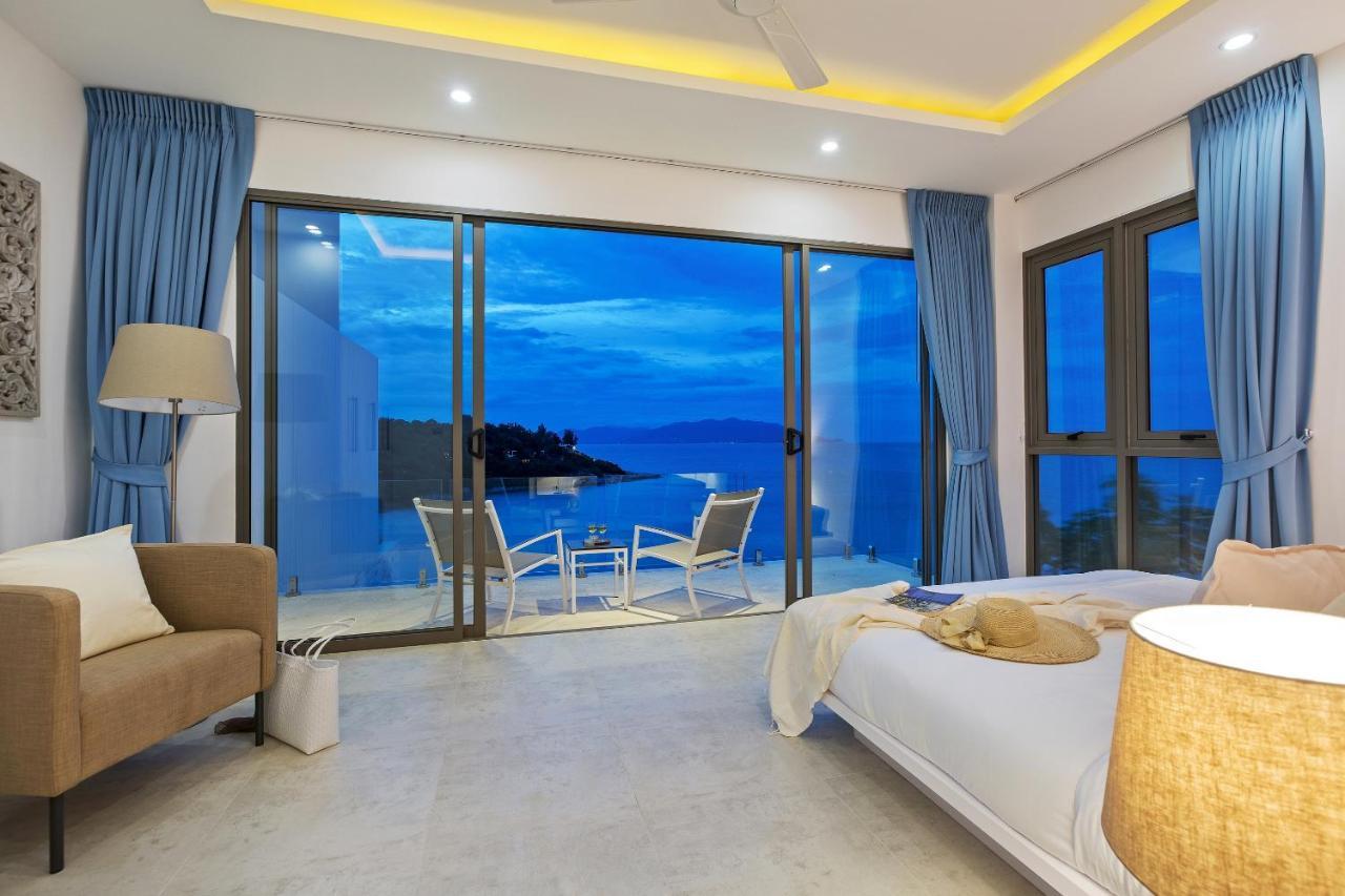 Bayside Luxury Villas: Beachfront Retreat with Sea Views Choeng Mon Exterior photo